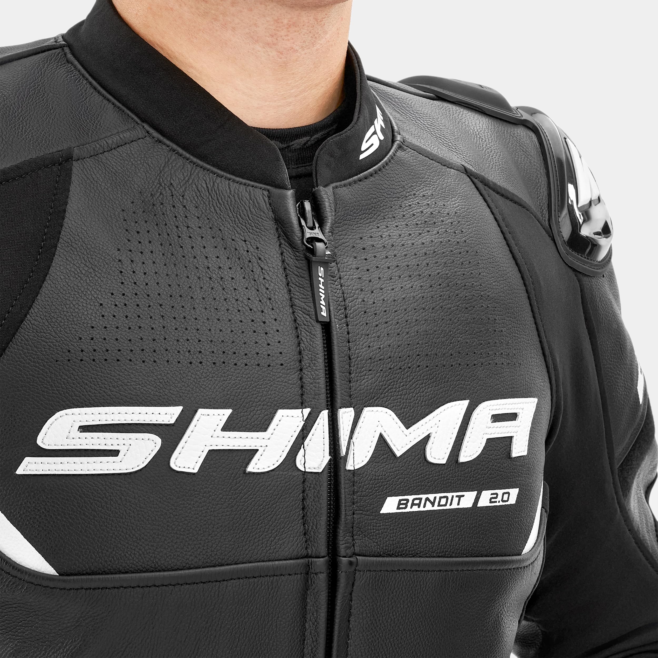 SHIMA Bandit 2.0 Leather Motorcycle Jacket Men AirForce Back Protector Armor Biker Riding Lether Motorbike Sport Bikers - Image 12