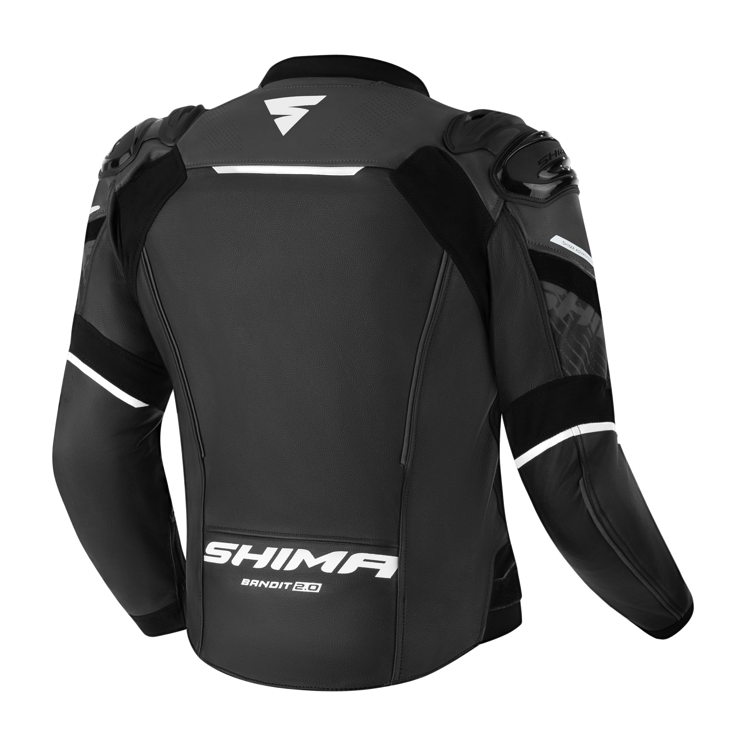 SHIMA Bandit 2.0 Leather Motorcycle Jacket Men AirForce Back Protector Armor Biker Riding Lether Motorbike Sport Bikers - Image 3