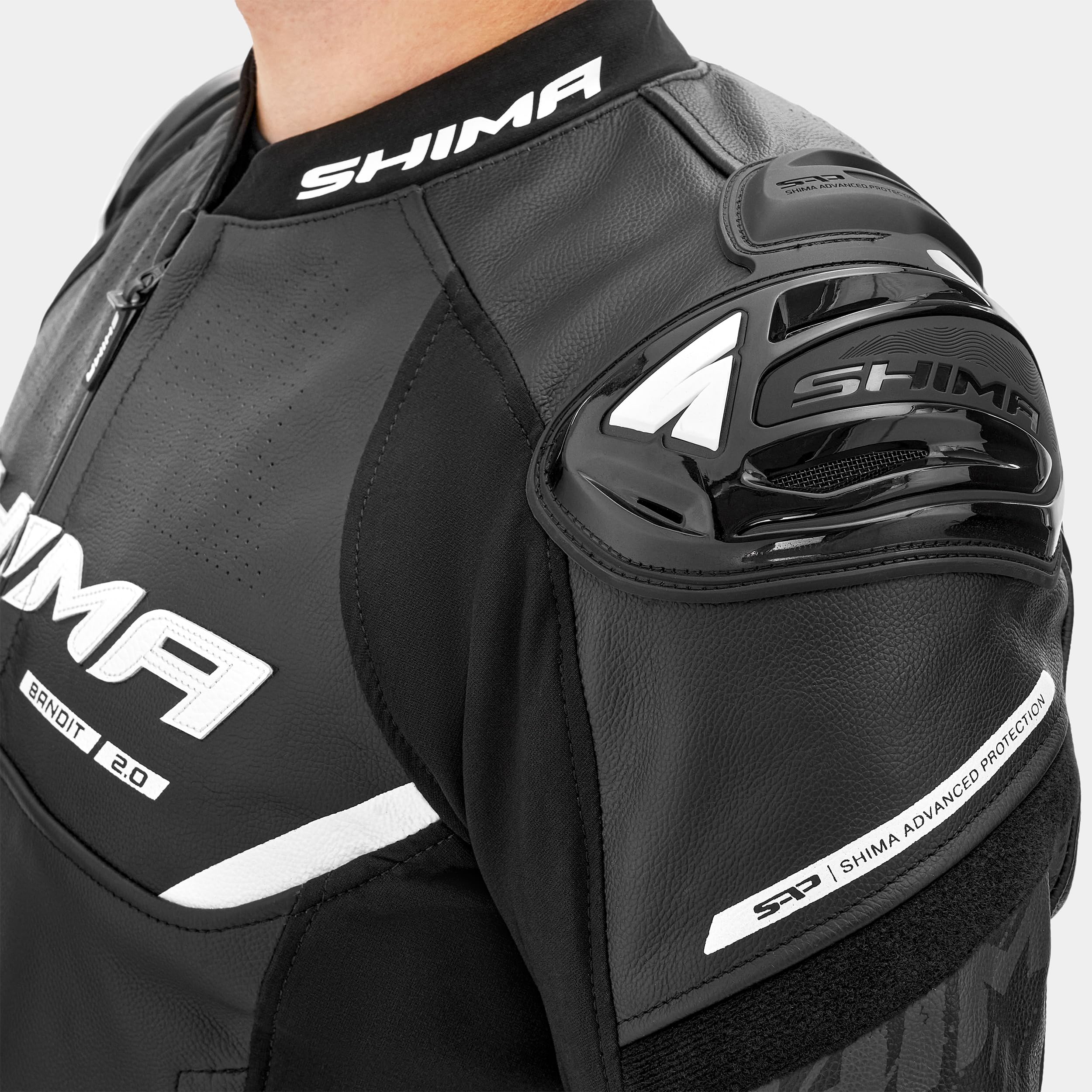 SHIMA Bandit 2.0 Leather Motorcycle Jacket Men AirForce Back Protector Armor Biker Riding Lether Motorbike Sport Bikers - Image 9