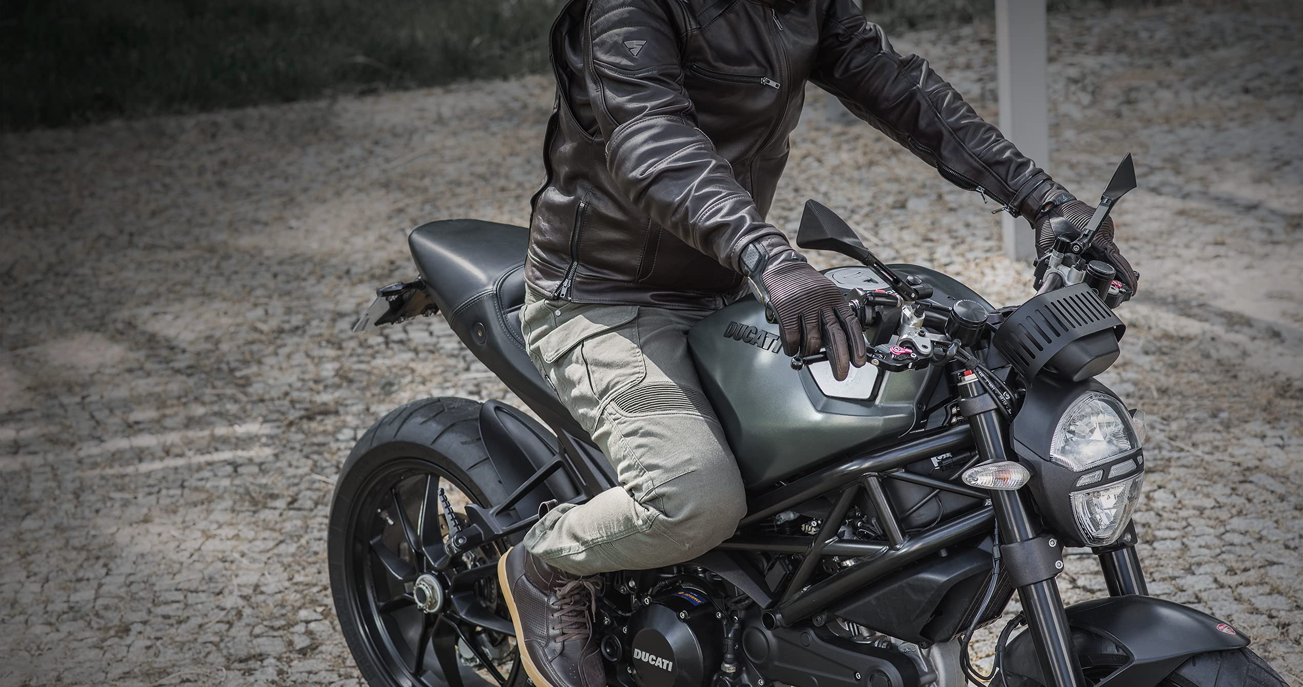 SHIMA Blake Gloves Motorcycle Gloves Men Leather Summer Biker Armoured Protectors Motorbike Perforated Ventilated Reinforced Motorsport Glove Street Motorbikes (Mens, Black, L) - Image 8