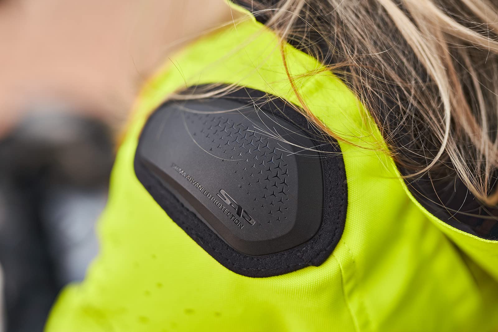 SHIMA Drift Motorbike Jackets for Women AirForce Back Protector Armour Riding Motorcycle Jacket Summer Bikers Ventilated Lightweight Armoured Textile Motorcycles (Womens, Fluo, XL) - Image 7