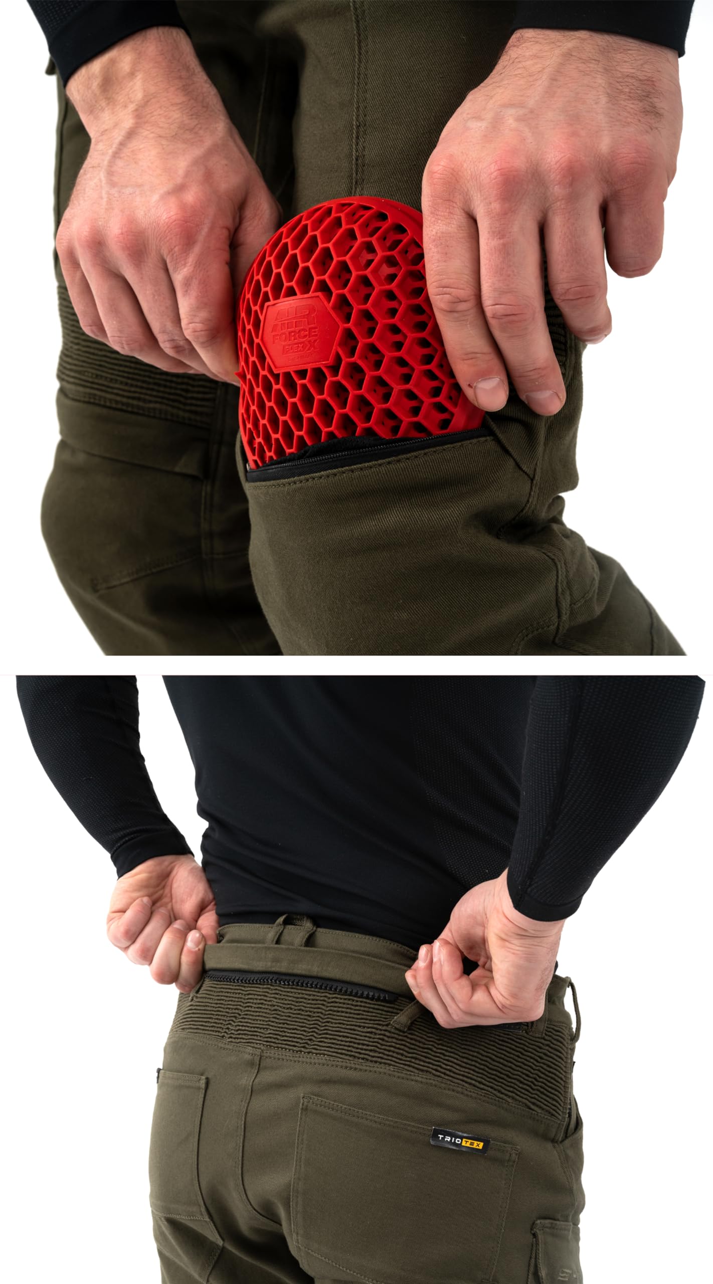 SHIMA Giro 3.0 Motorcycle Pants for Men & Women Airforce Knee Protectors Motorbike Armoured Cargo Lightweight - Image 5