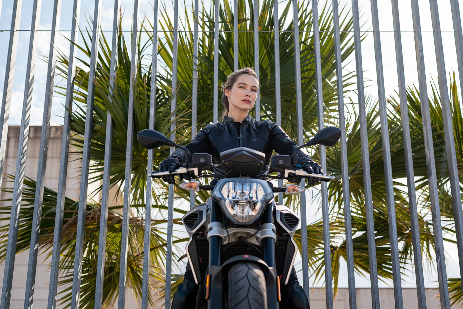 SHIMA MONACO 2.0 Leather Motorcycle Ladies Suit - Black Women Leather Jacket Pants Gloves with Protectors - Image 11