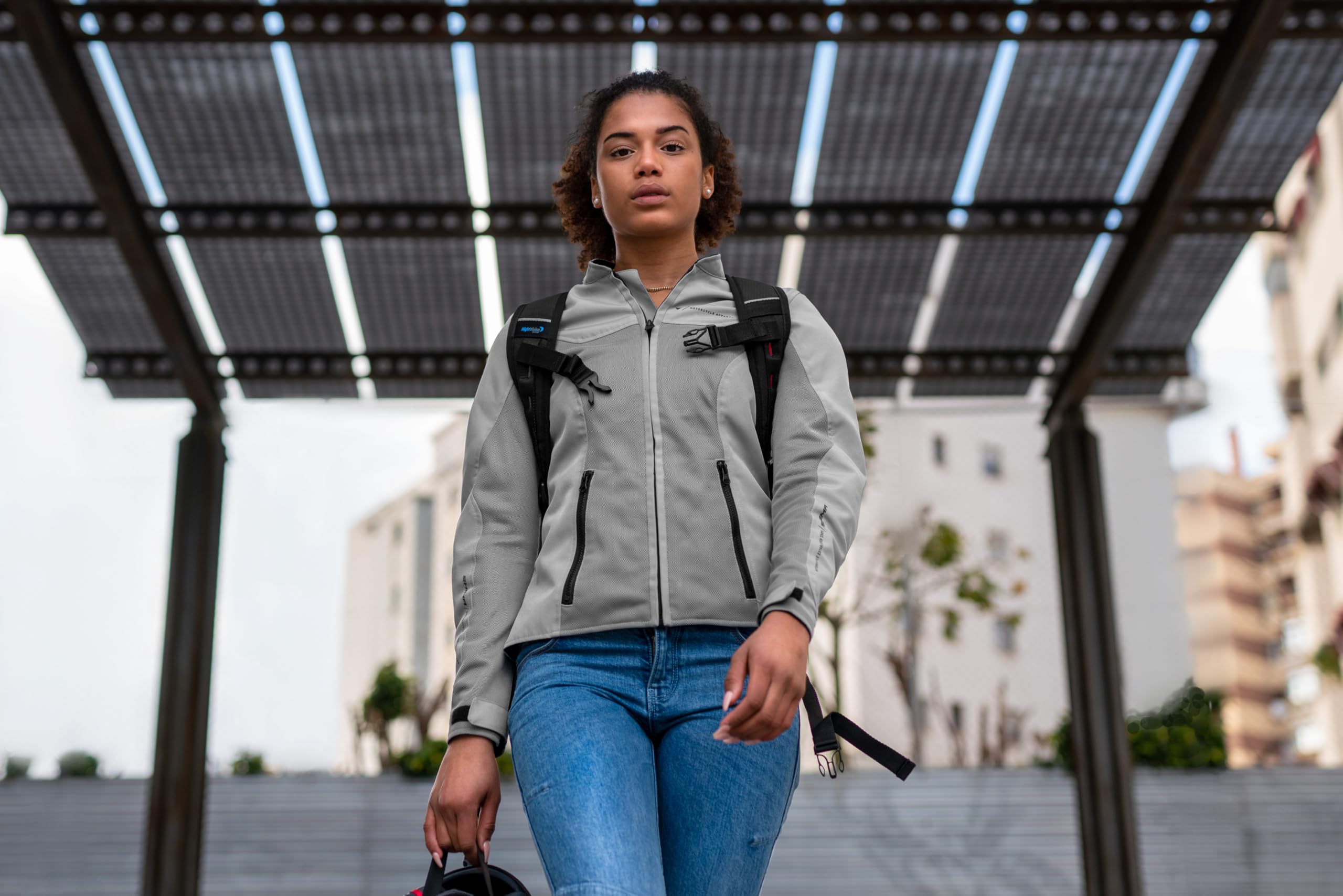 SHIMA Openair Lady Women Motorbike Jacket Lightweight Breathable Summer Mesh Womens City Biker - Image 14