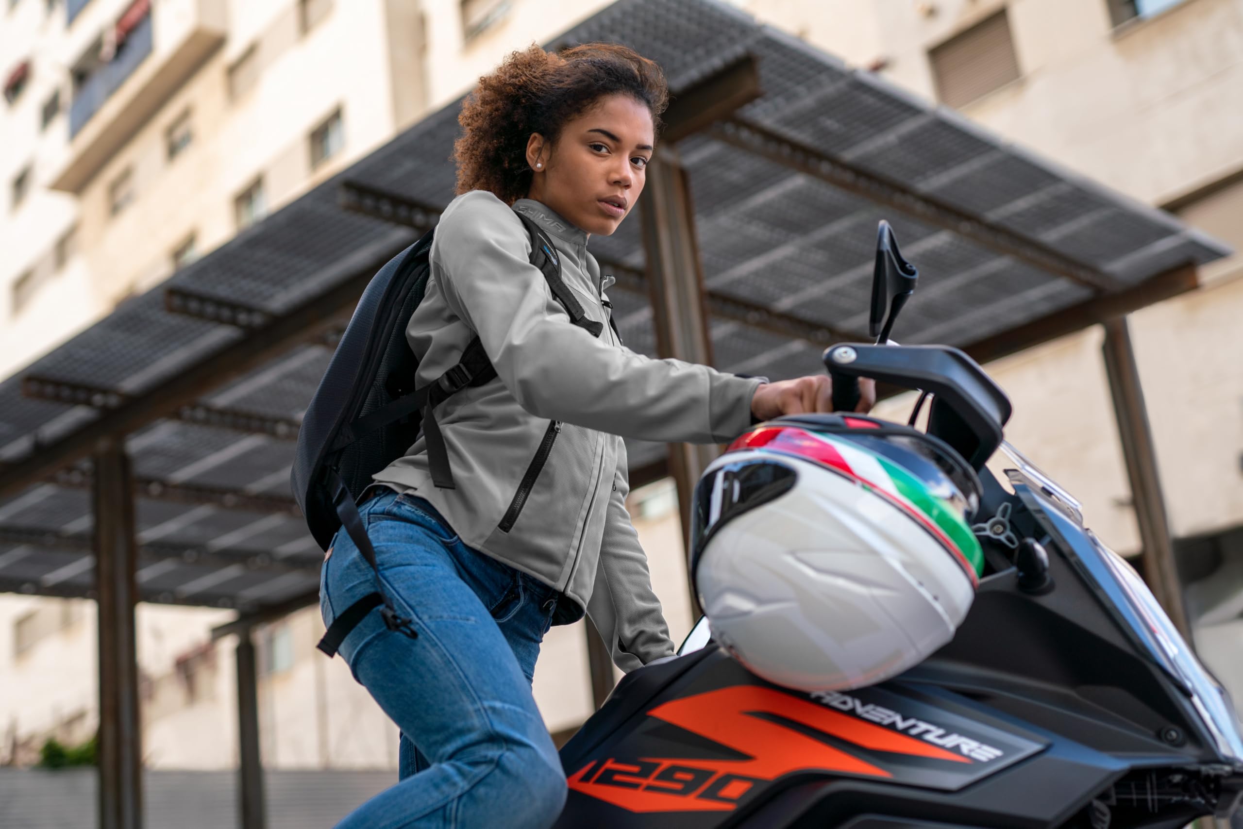 SHIMA Openair Lady Women Motorbike Jacket Lightweight Breathable Summer Mesh Womens City Biker - Image 16