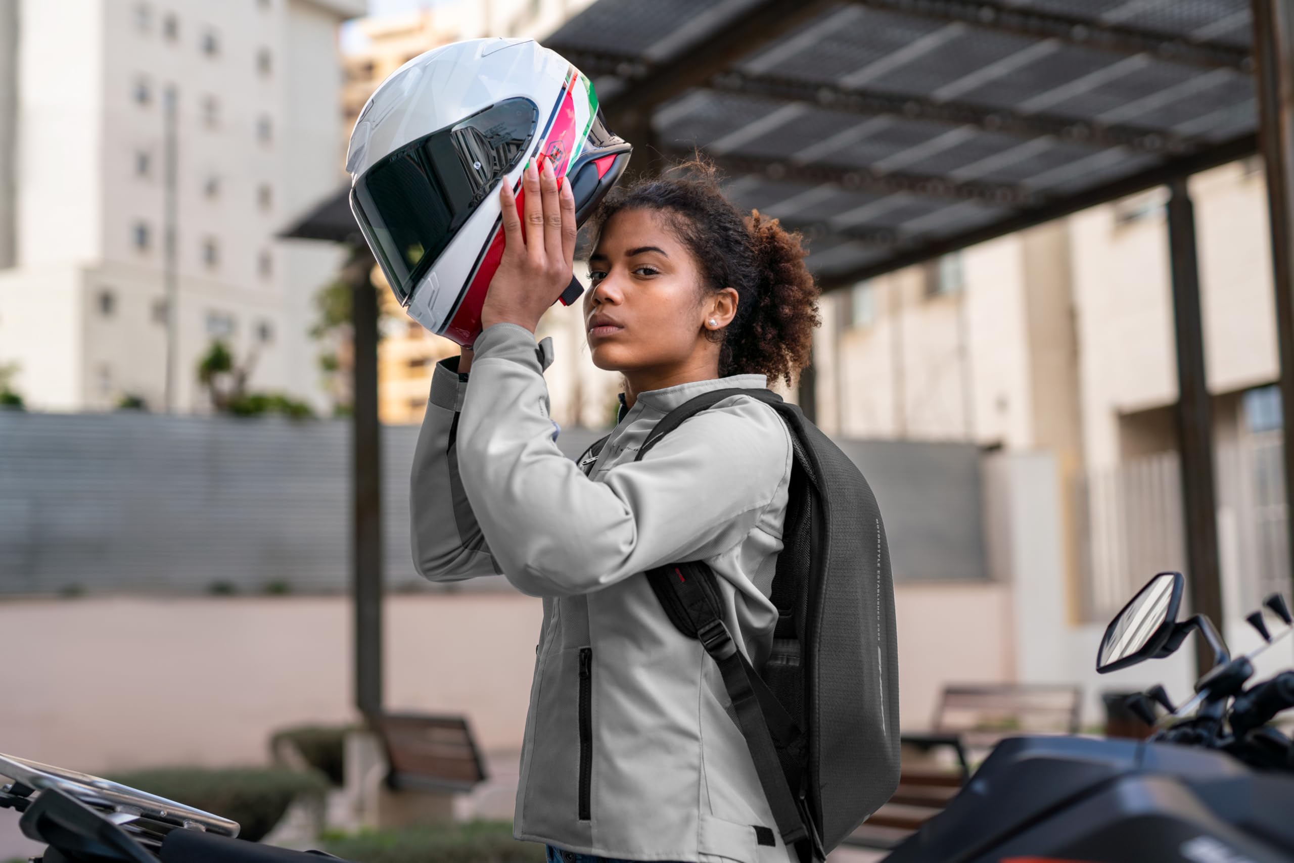 SHIMA Openair Lady Women Motorbike Jacket Lightweight Breathable Summer Mesh Womens City Biker - Image 17