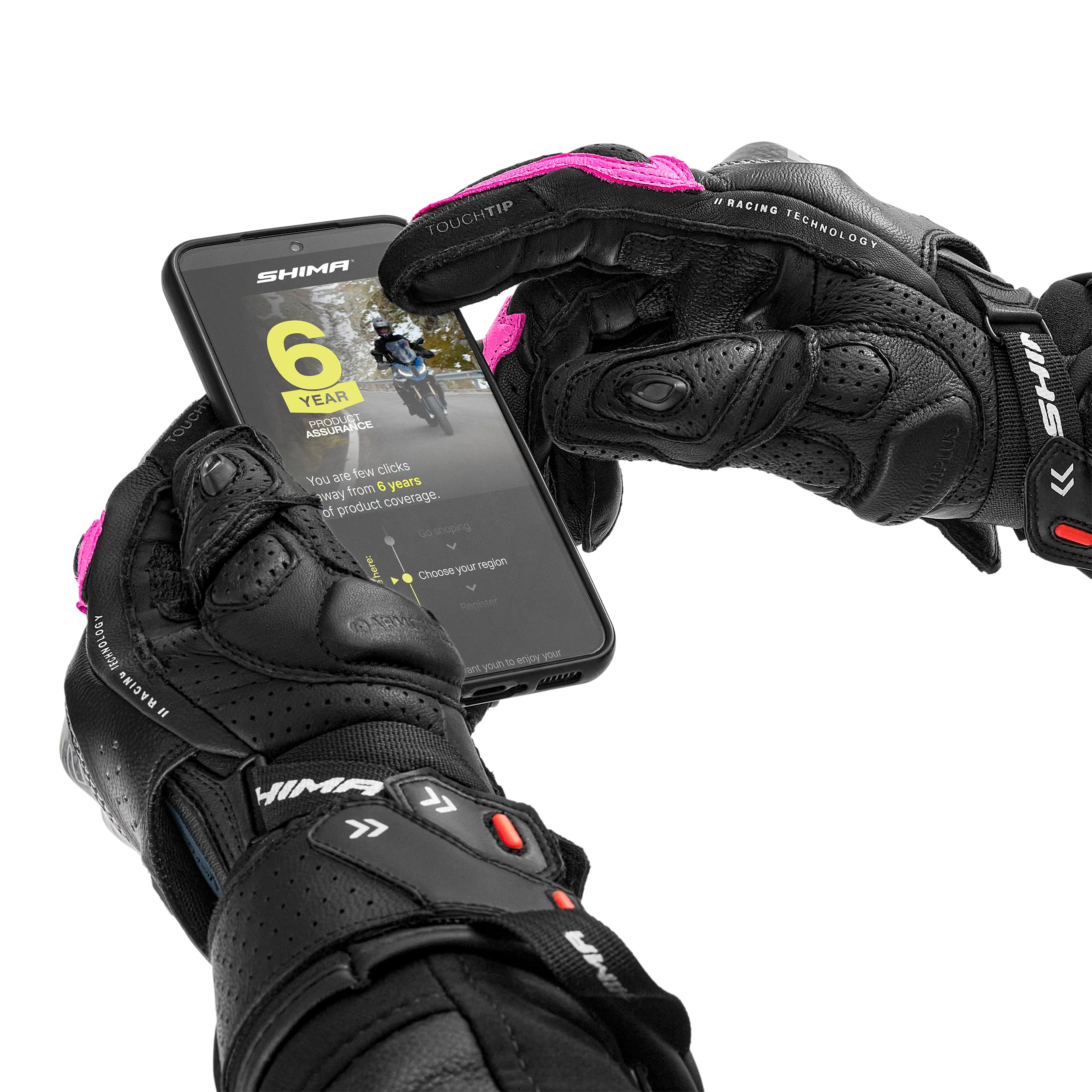 SHIMA RS-3 Motorcycle Gloves Men Women Leather Long Biker Armoured Protectors Moto Sliders Racing Powersports Motorsport - Image 10