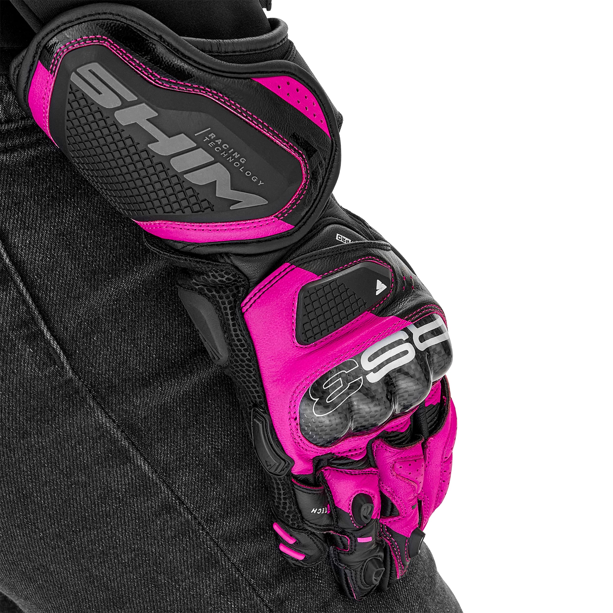 SHIMA RS-3 Motorcycle Gloves Men Women Leather Long Biker Armoured Protectors Moto Sliders Racing Powersports Motorsport - Image 11