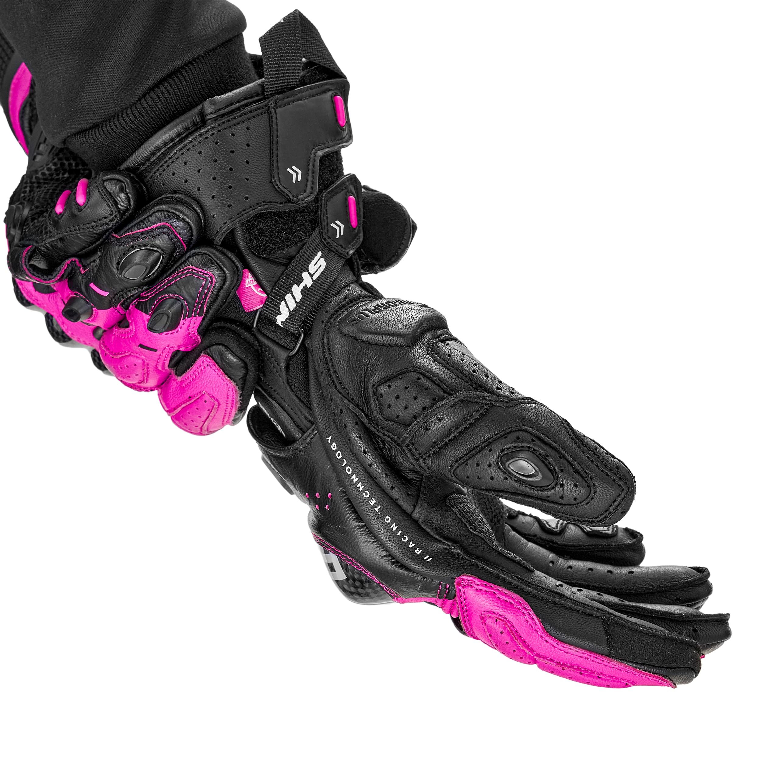 SHIMA RS-3 Motorcycle Gloves Men Women Leather Long Biker Armoured Protectors Moto Sliders Racing Powersports Motorsport - Image 4