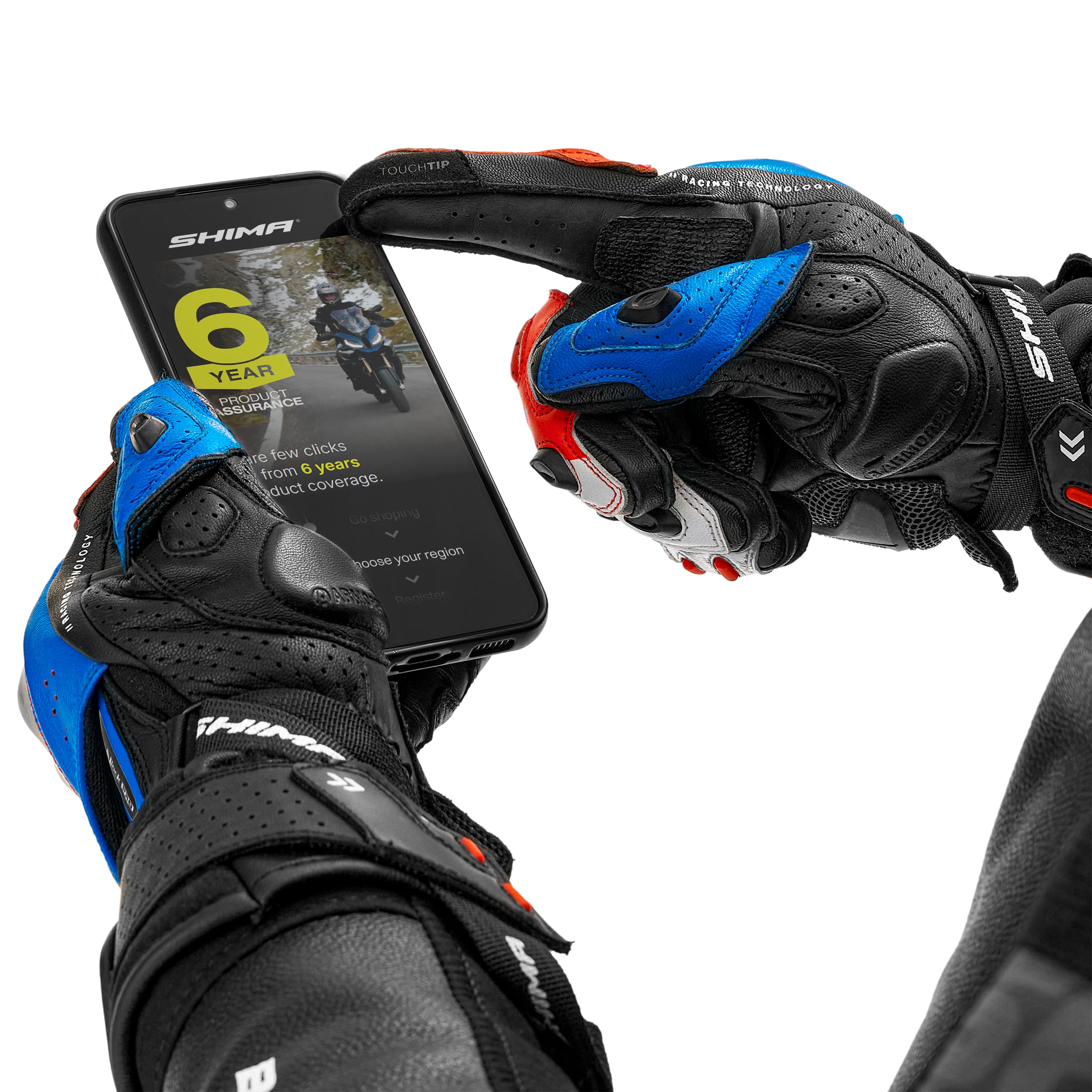 SHIMA RS-3 Motorcycle Gloves Men Women Leather Long Biker Armoured Protectors Moto Sliders Racing Powersports Motorsport - Image 9