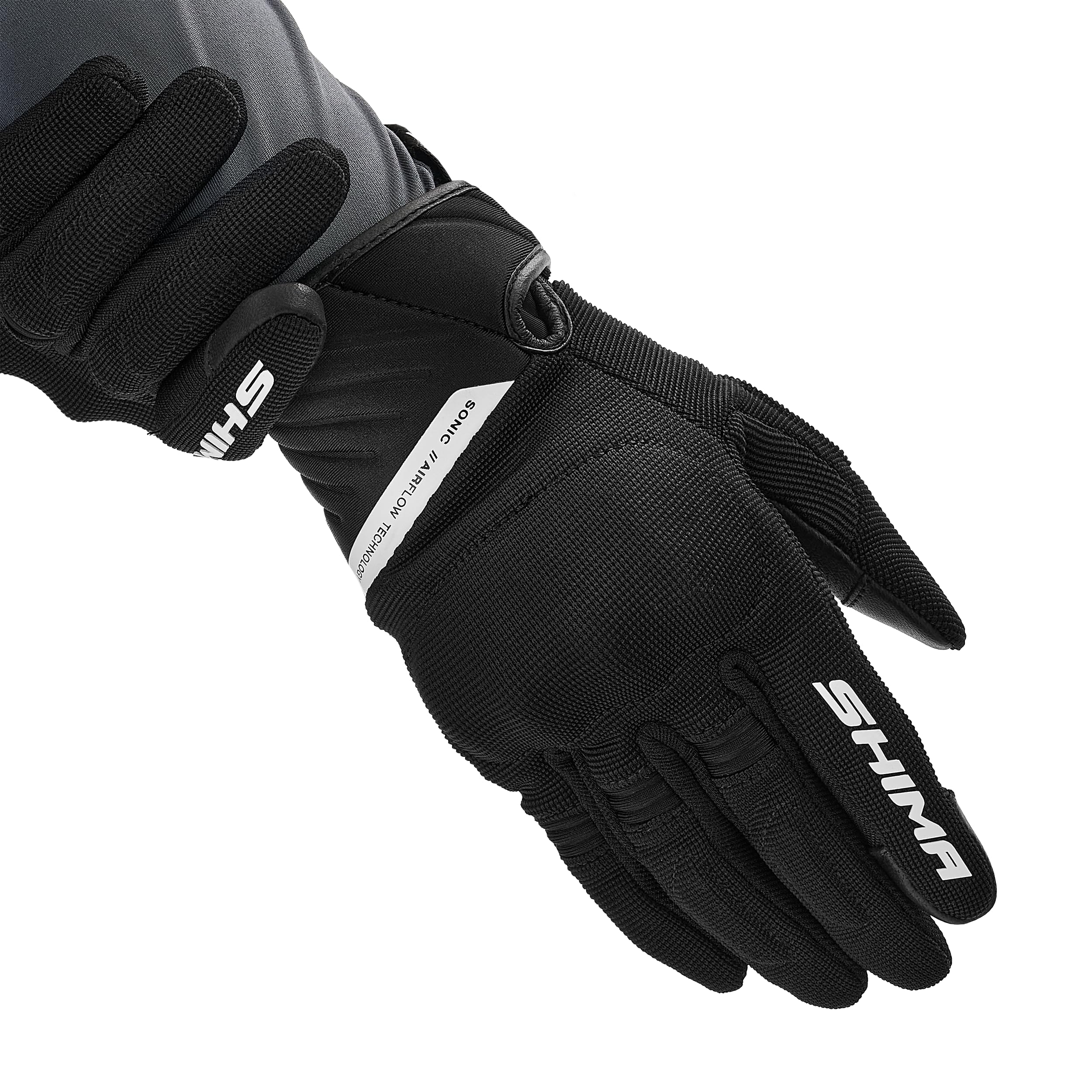 SHIMA Sonic Motorcycle Gloves Men Women Textile Leather Short Summer Biker Armoured Protectors Powersports Motorsport - Image 3