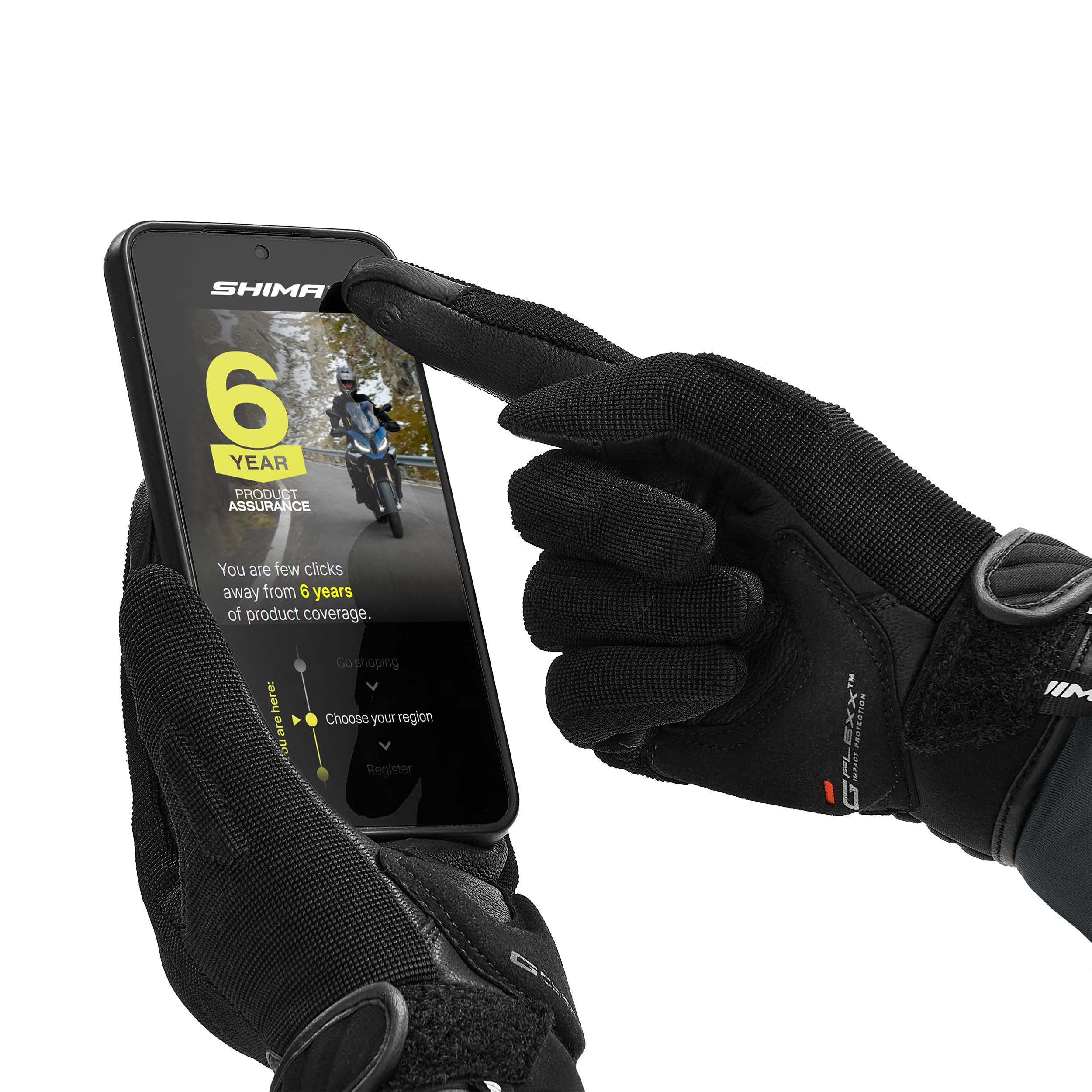 SHIMA Sonic Motorcycle Gloves Men Women Textile Leather Short Summer Biker Armoured Protectors Powersports Motorsport - Image 9