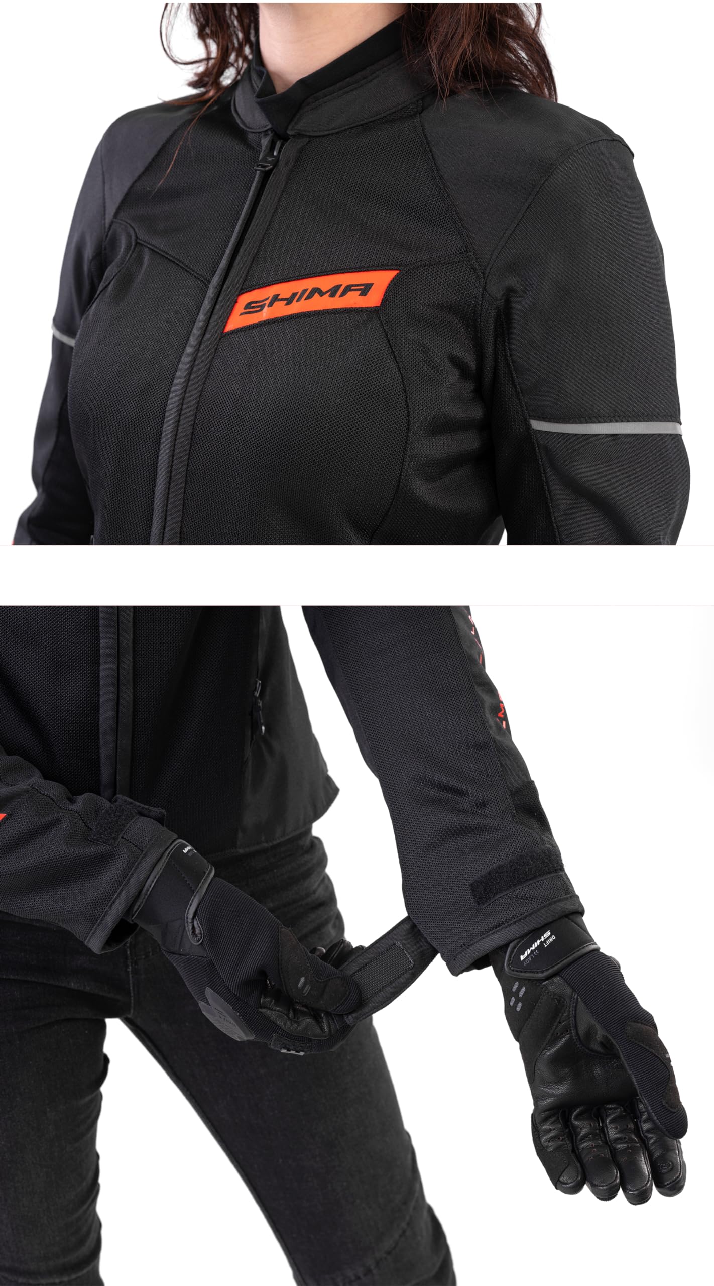 SHIMA X-Mesh 2.0 Motorcycle Jacket Men Women AirForce Back Protector Armour Riding Motorbike Jackets Summer Mesh Bikers - Image 5