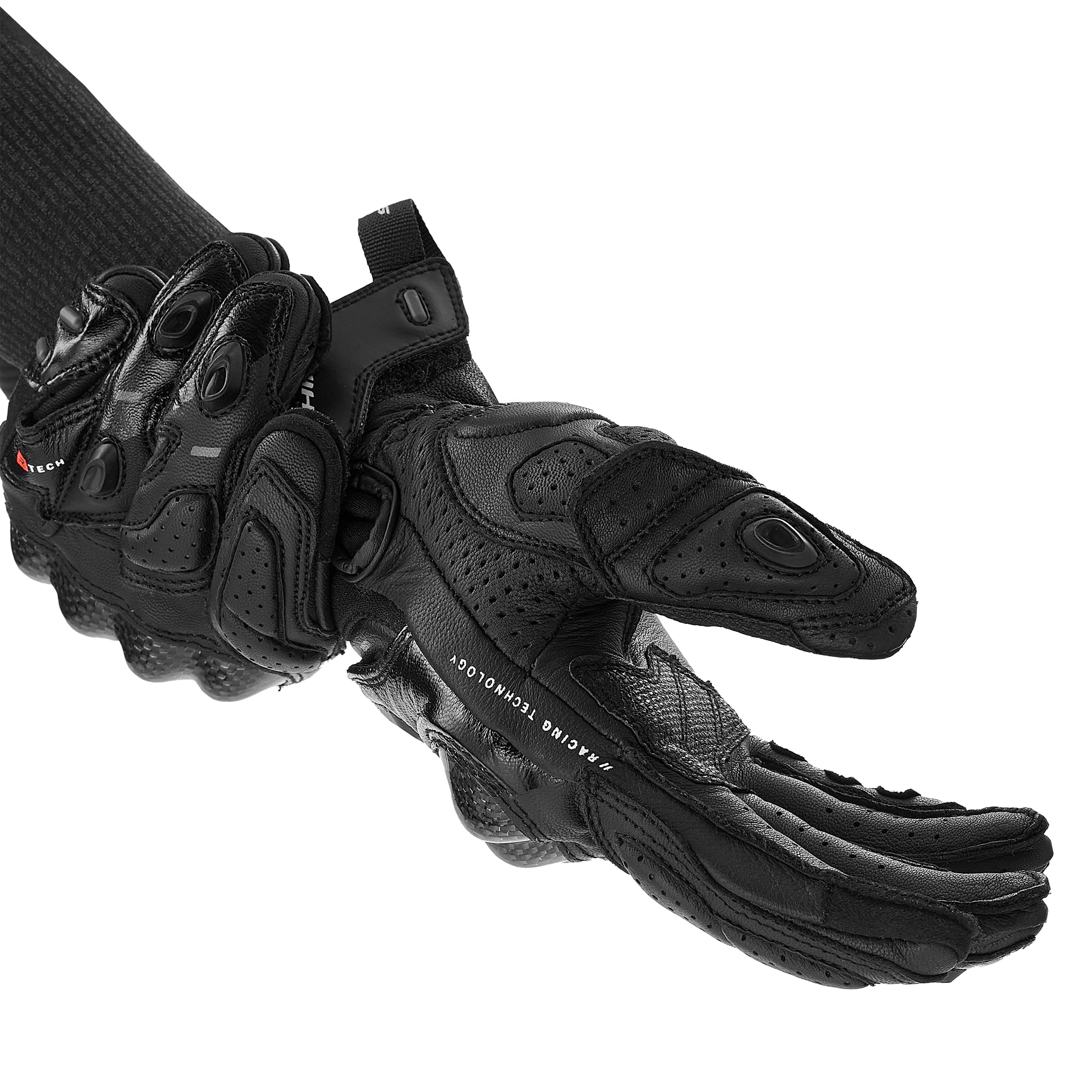 SHIMA XRS-3 Motorcycle Gloves Men Leather Long Biker Armoured Protectors Moto Sliders Racing Powersports Motorsport - Image 4