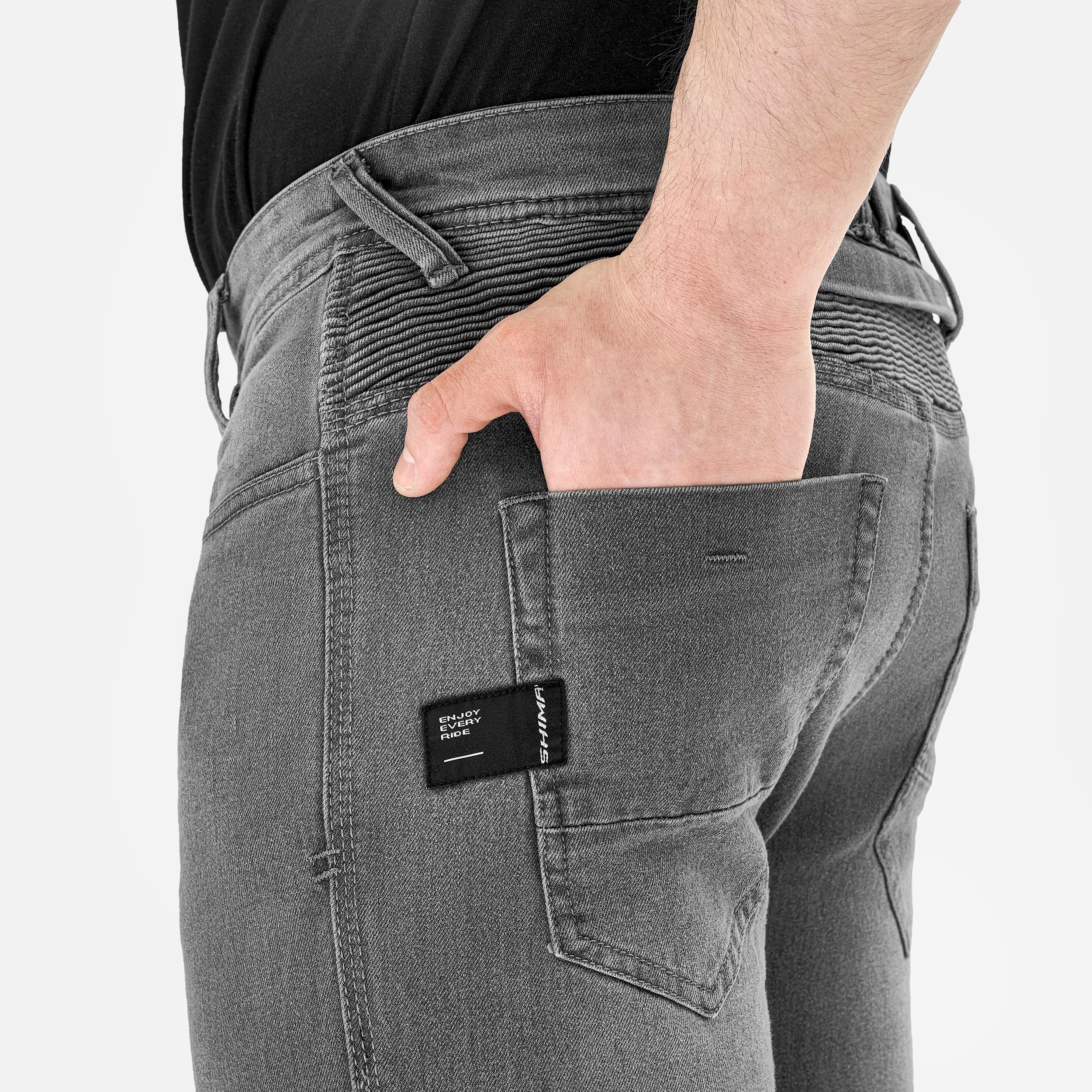 SHIMA Zenith Motorcycle Jeans for Men Women GFLEXX Knee Protectors Motorbike Mens Armoured Trousers Lightweight Bike - Image 9