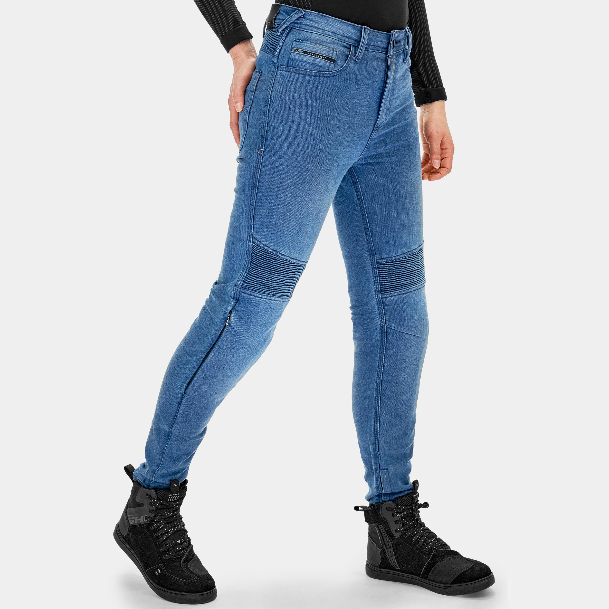 SHIMA Zenith Motorcycle Jeans for Men Women GFLEXX Knee Protectors Motorbike Mens Armoured Trousers Lightweight Bike - Image 3