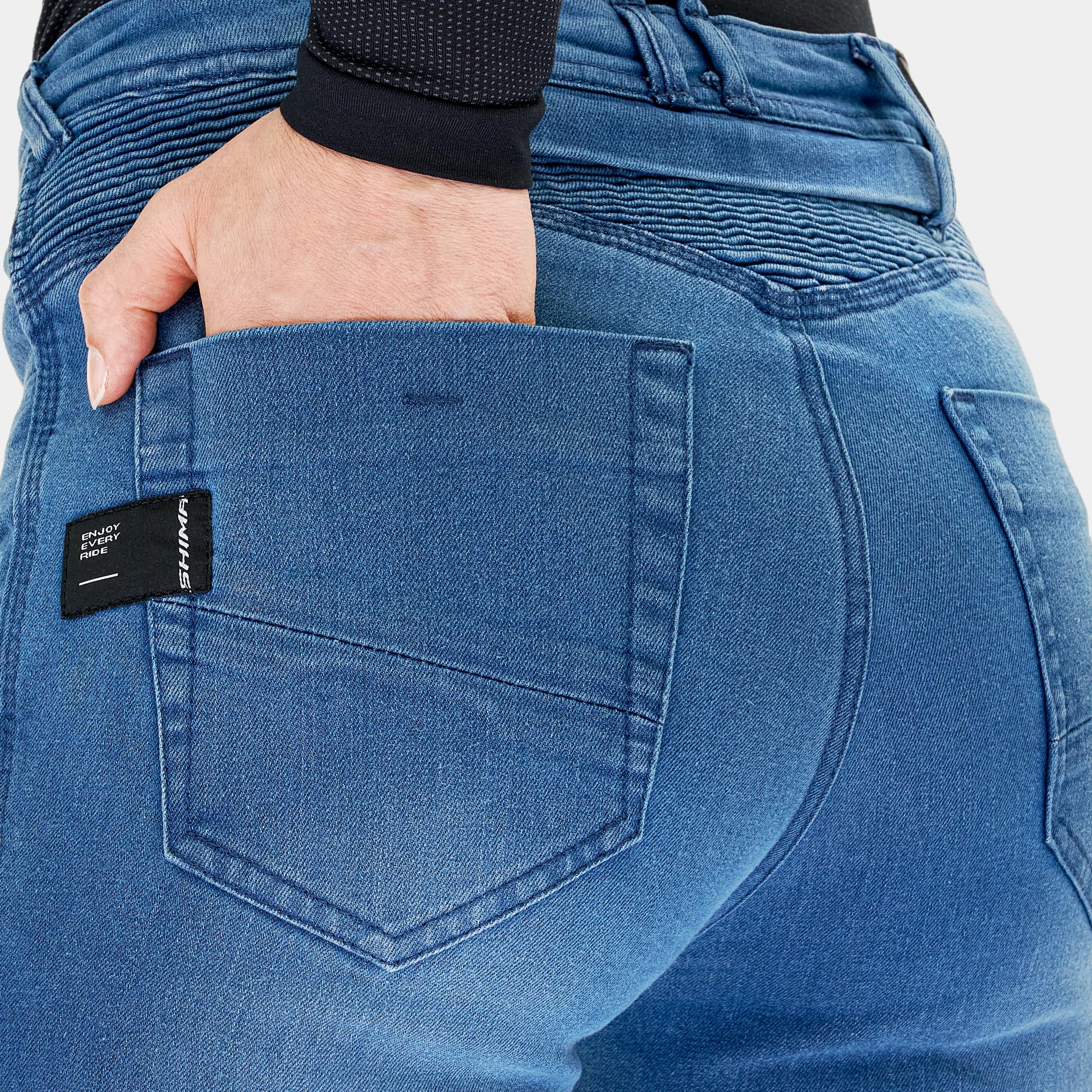 SHIMA Zenith Motorcycle Jeans for Men Women GFLEXX Knee Protectors Motorbike Mens Armoured Trousers Lightweight Bike - Image 8