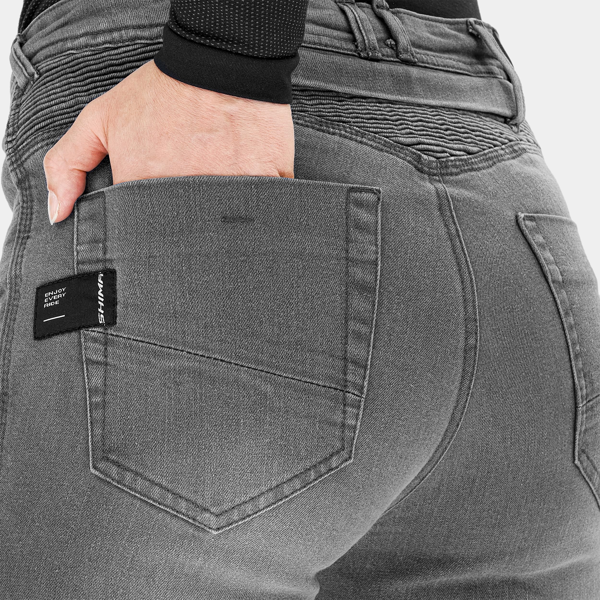 SHIMA Zenith Motorcycle Jeans for Men Women GFLEXX Knee Protectors Motorbike Mens Armoured Trousers Lightweight Bike - Image 7